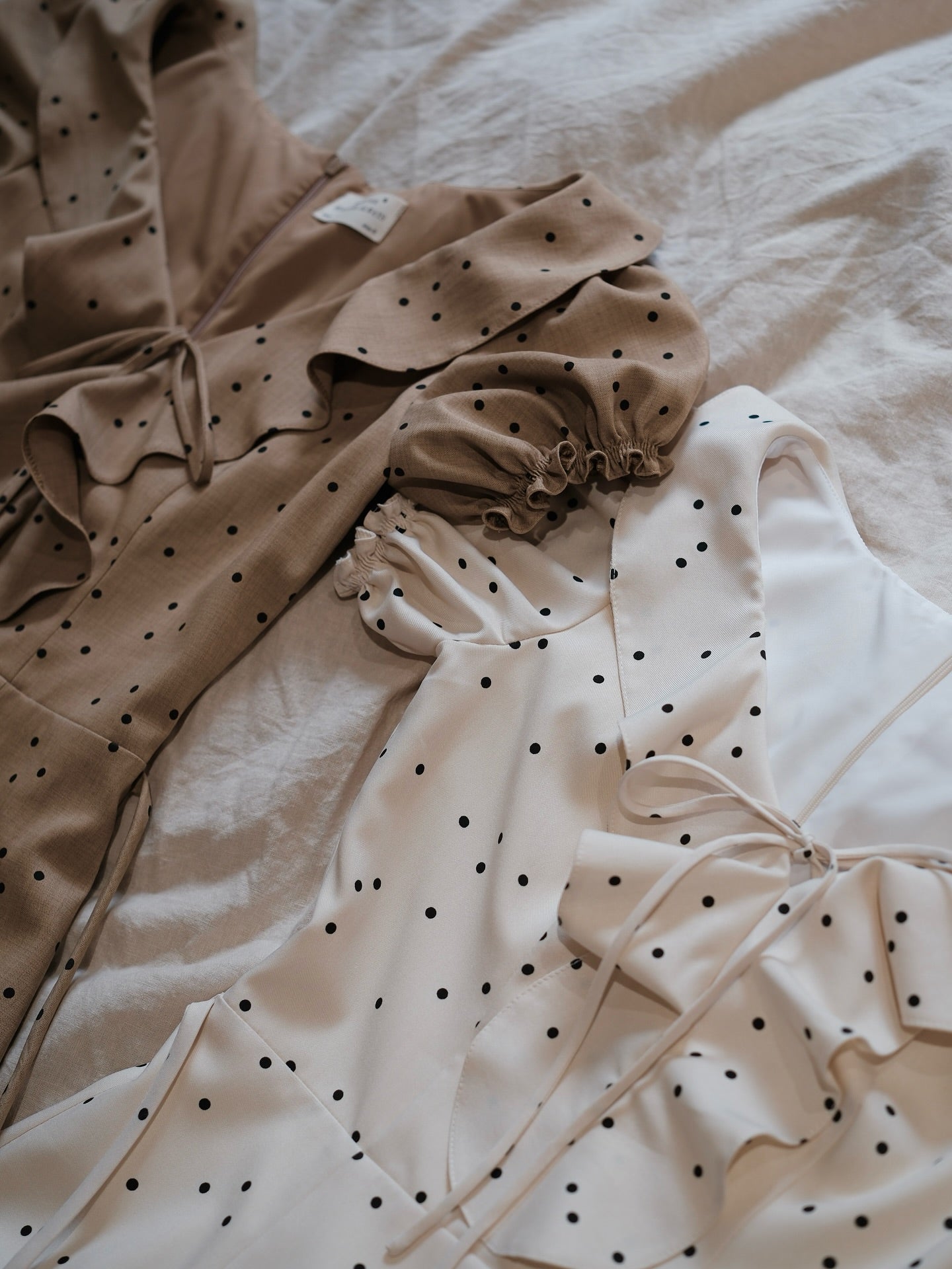 Jollie - polka dot midi dress