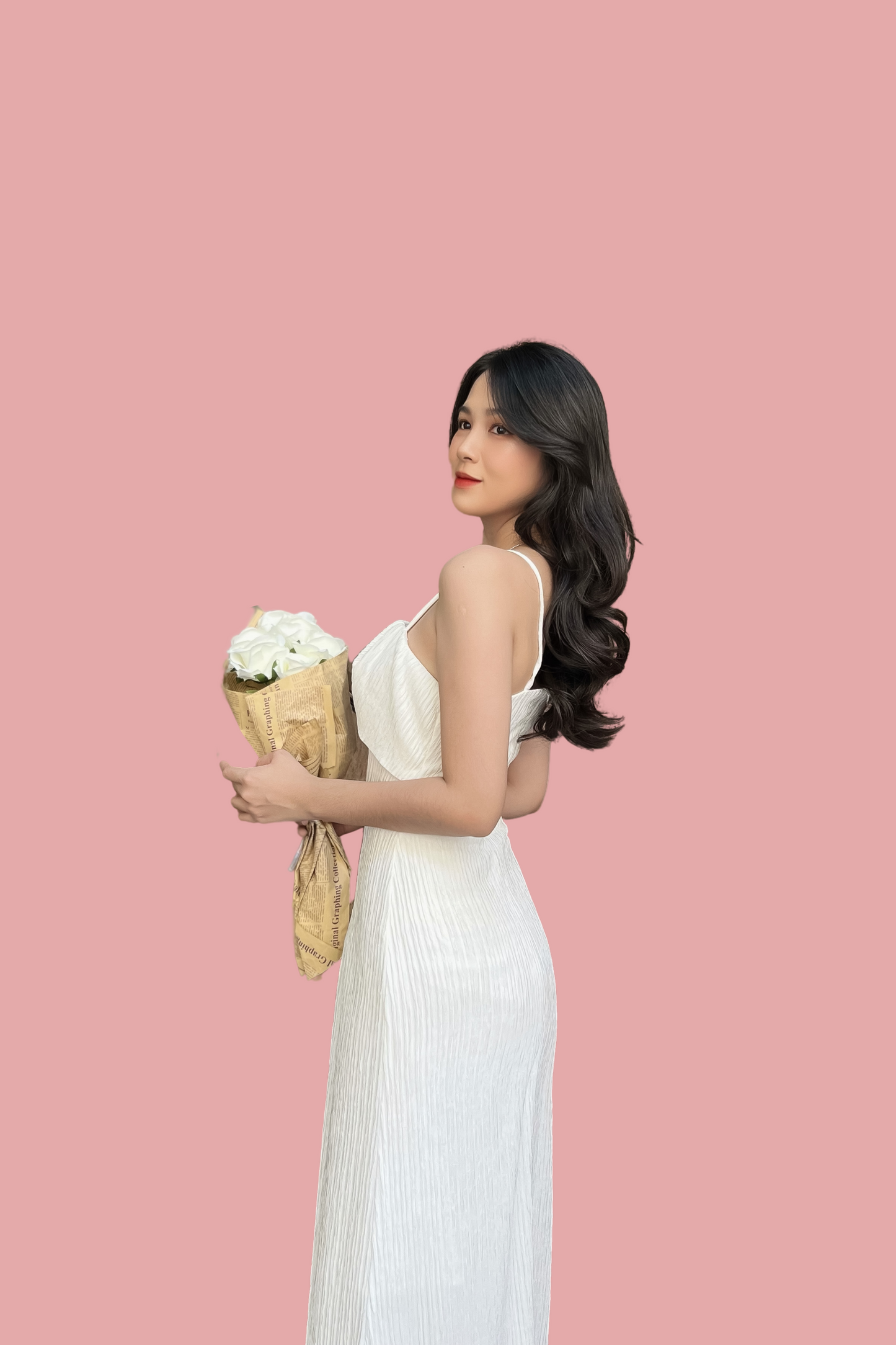 Bella Midi Dress - White