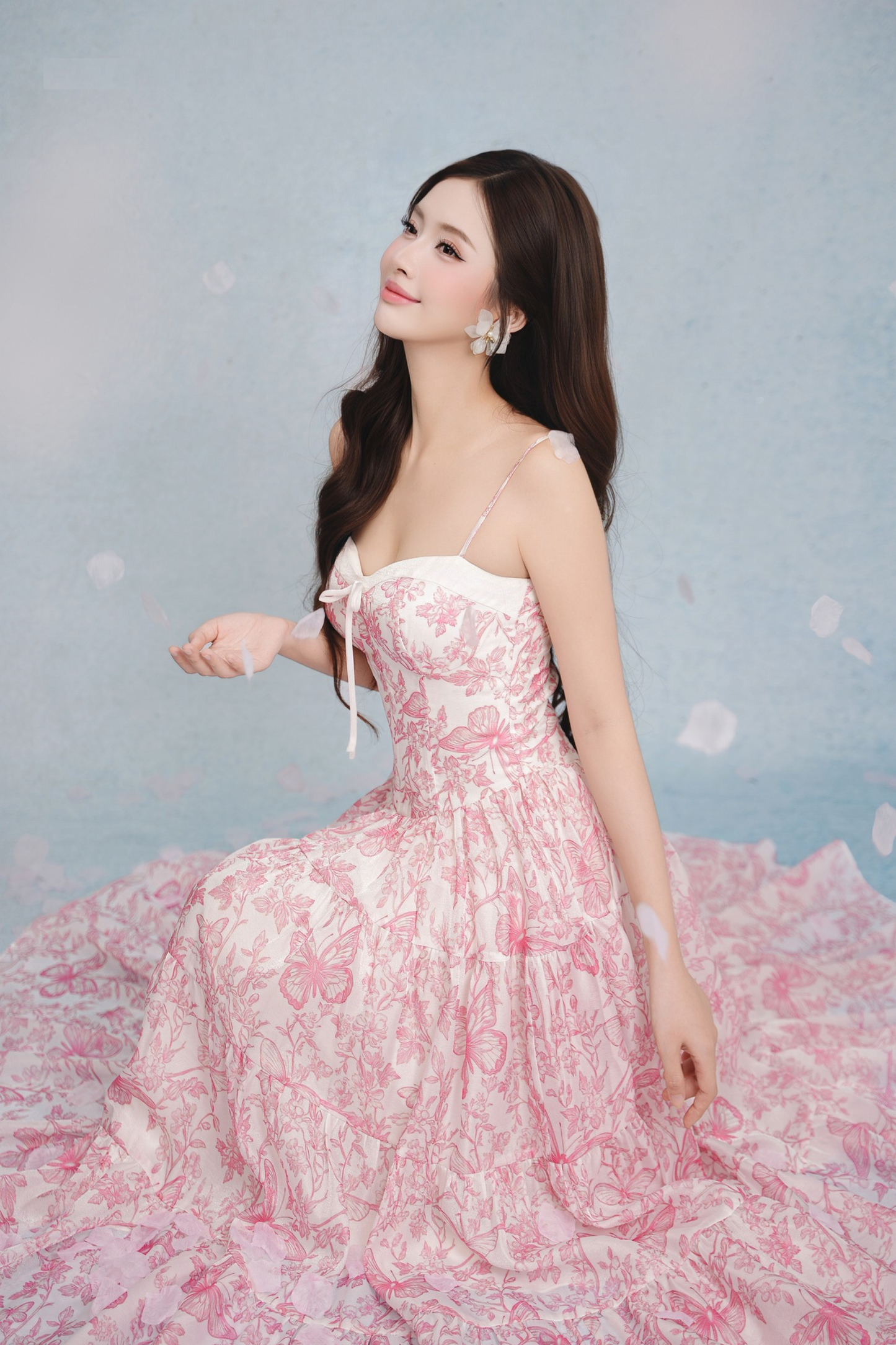 Erina Floral with Butterflies Dress