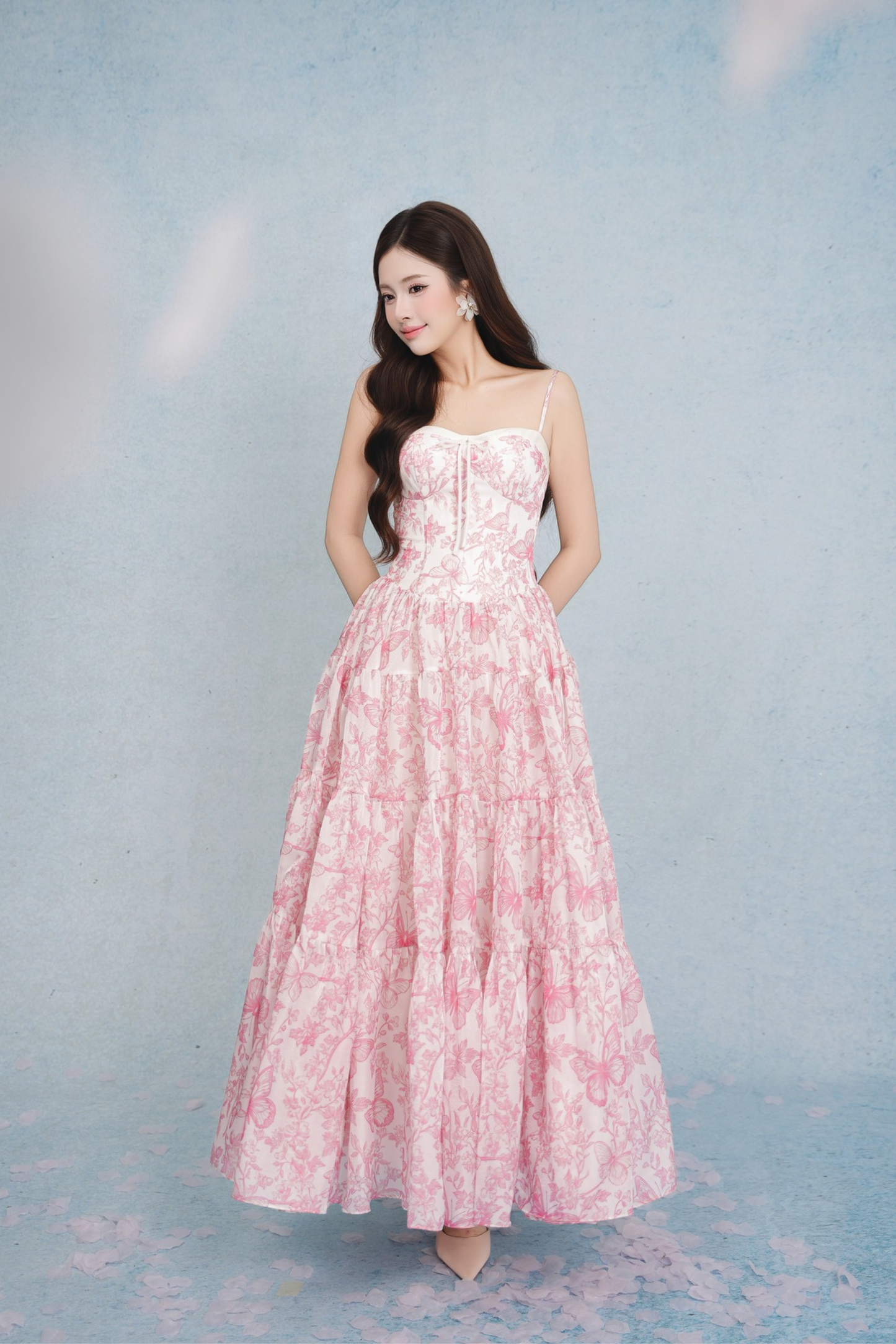 Erina Floral with Butterflies Dress