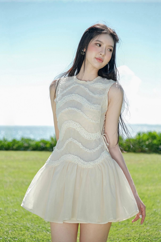 Jasmine White Sleeveless Mini Dress