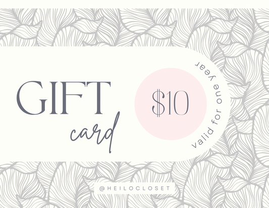 Heilo Closet Gift Card